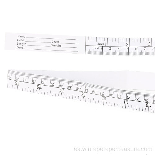 Cinta métrica de papel médico imprimible de 1 M / 1,5 M